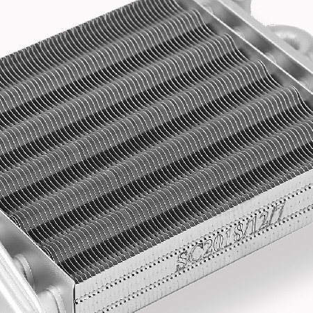6管双功能壁挂炉热交换器 壁挂炉主换热器采暖热水两用铜水箱