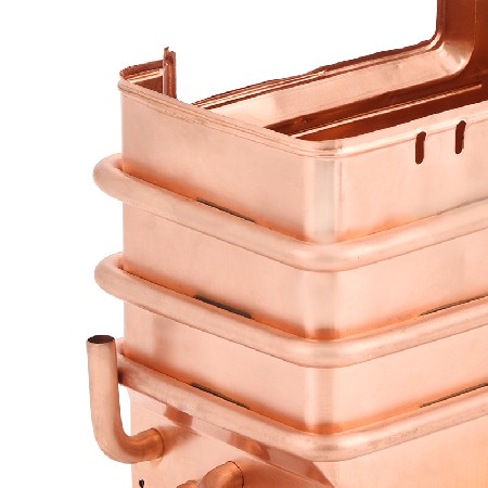 16L flue gas heat exchanger copper box water heater accessories gas water heater exchanger wall mounted boiler exchanger