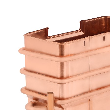 Cross border flue 12L heat exchanger copper gas water heater accessories household fireplace heater heat exchanger wholesale
