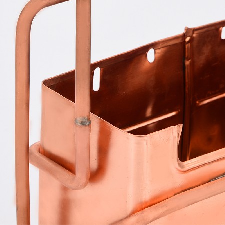 Cross border dedicated 6L flue gas heat exchanger water heater accessories processing customization copper water tank heat exchanger customization