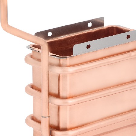 Short 4-way heat exchanger, gas water heater accessories processing, customized tube heat exchanger, water heater, copper water tank