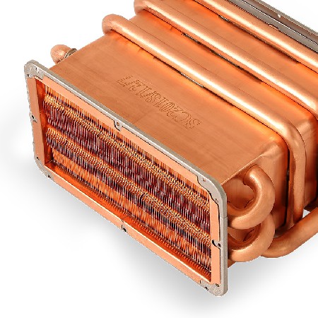 Strong drum 12 row strong exhaust gas water heater water tank heat exchanger oxygen free copper pure copper water tank