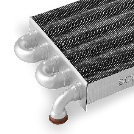 5-tube single function wall mounted boiler heat exchanger wall mounted boiler main heat exchanger for heating and hot water dual-use