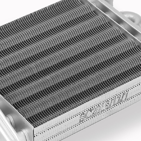 Manufacturer customized 6-tube dual function wall mounted boiler heat exchanger, main heat exchanger, heating and hot water dual-use copper water tank