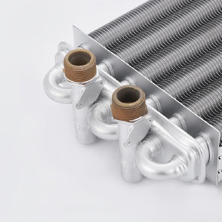 6-tube round tube dual function heat exchanger gas heating tube type water heater accessories wholesale Zhongshan manufacturer